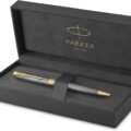 Boligrafo de plata grabada Parker Sonnet en estuche