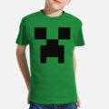 Camiseta infantil Minecraft Creeper