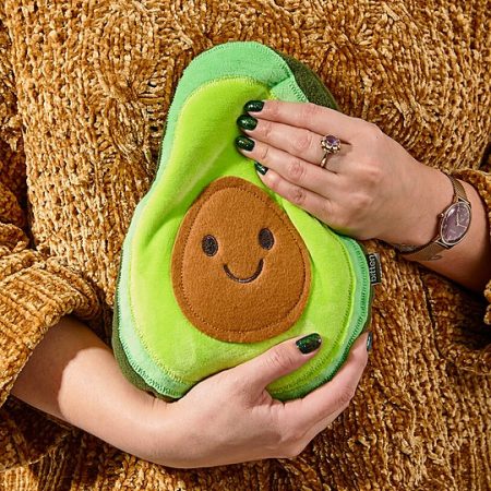 Cojin termico con forma de aguacate