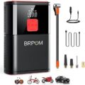 Compresor de Aire Portatil BRPOM AC100 para coche moto bicicleta y pelotas