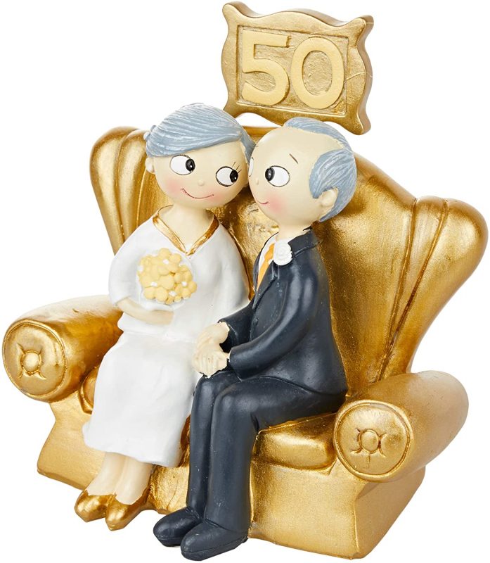 Figura para tarta Bodas de Oro de Mopec