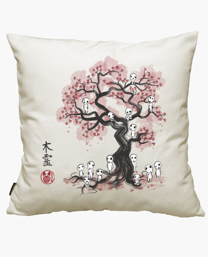 Funda de cojin Forest Spirits Sumi E 50x50 cm