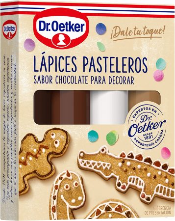 Lapices pasteleros de chocolate Dr. Oetker
