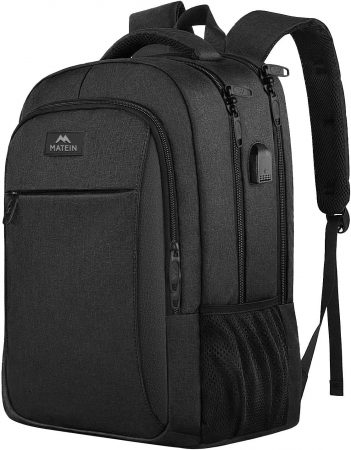 Mochila Matein impermeable puerto USB portatil 15.6 17.3 pulgadas