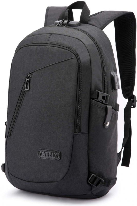 Mochila antirrobo impermeable con puerto de carga USB WENIG