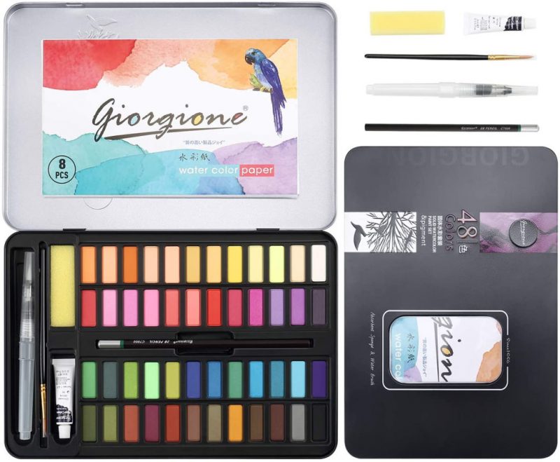 Set de colores y papel de acuarela DazSpirit