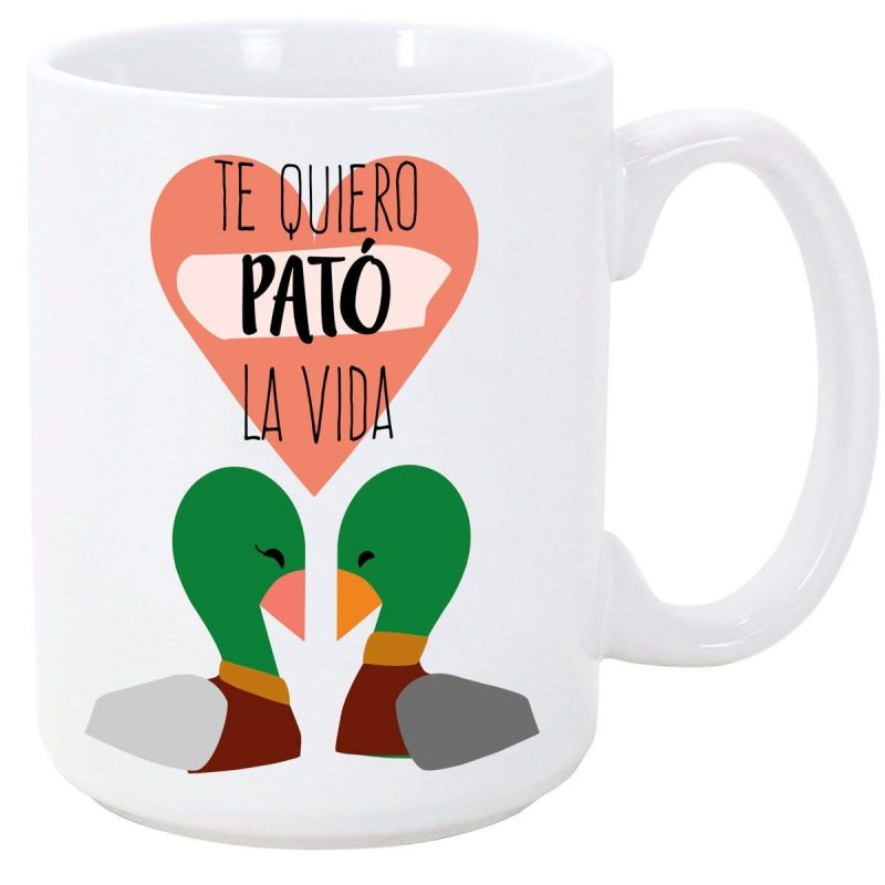 Taza Te quiero pató la vida