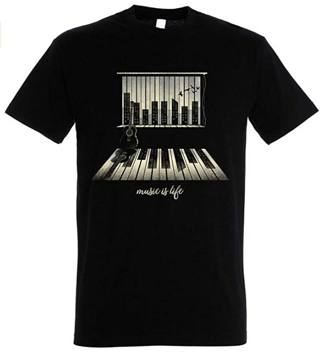 camiseta pampling music is life