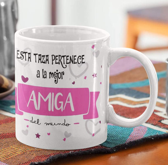 esta taza pertenece a la mejor amiga del mundo