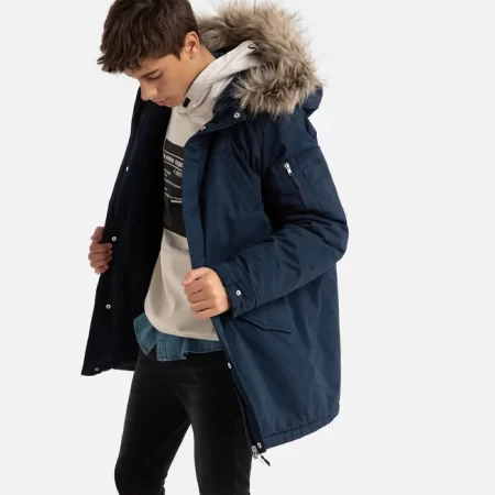 parka calida con capucha de la redoute collections