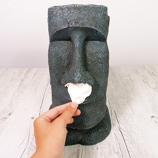 soporte para caja de panuelos moai