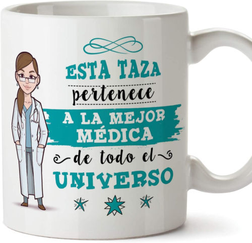 taza esta taza pertenece a la mejor medica de todo el universo